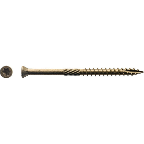 Big Timber 5THB9212#9 by 2-1/2-inch T-20-drive bit Bronze Star Trim Head Screws-Exterior,(500 per Box)