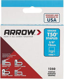 AFC50624 - ARROW FASTENER 50624 T50 3 8quot; Staples; 1,250 staples per pk