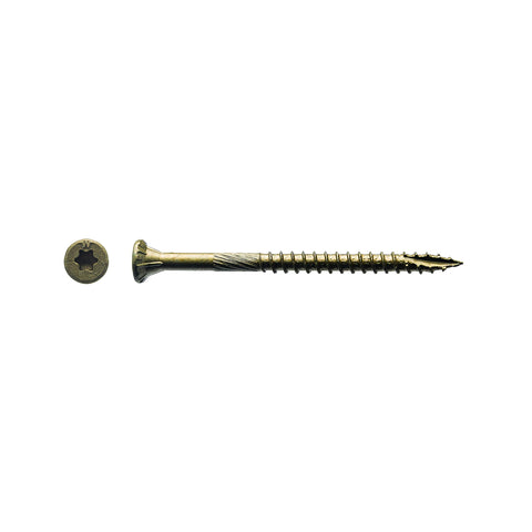Big Timber BTX9212#9 by 2-1/2-inch T-25-drive bit Bronze Star Flat Head Screws-Exterior,(2500 per Box)