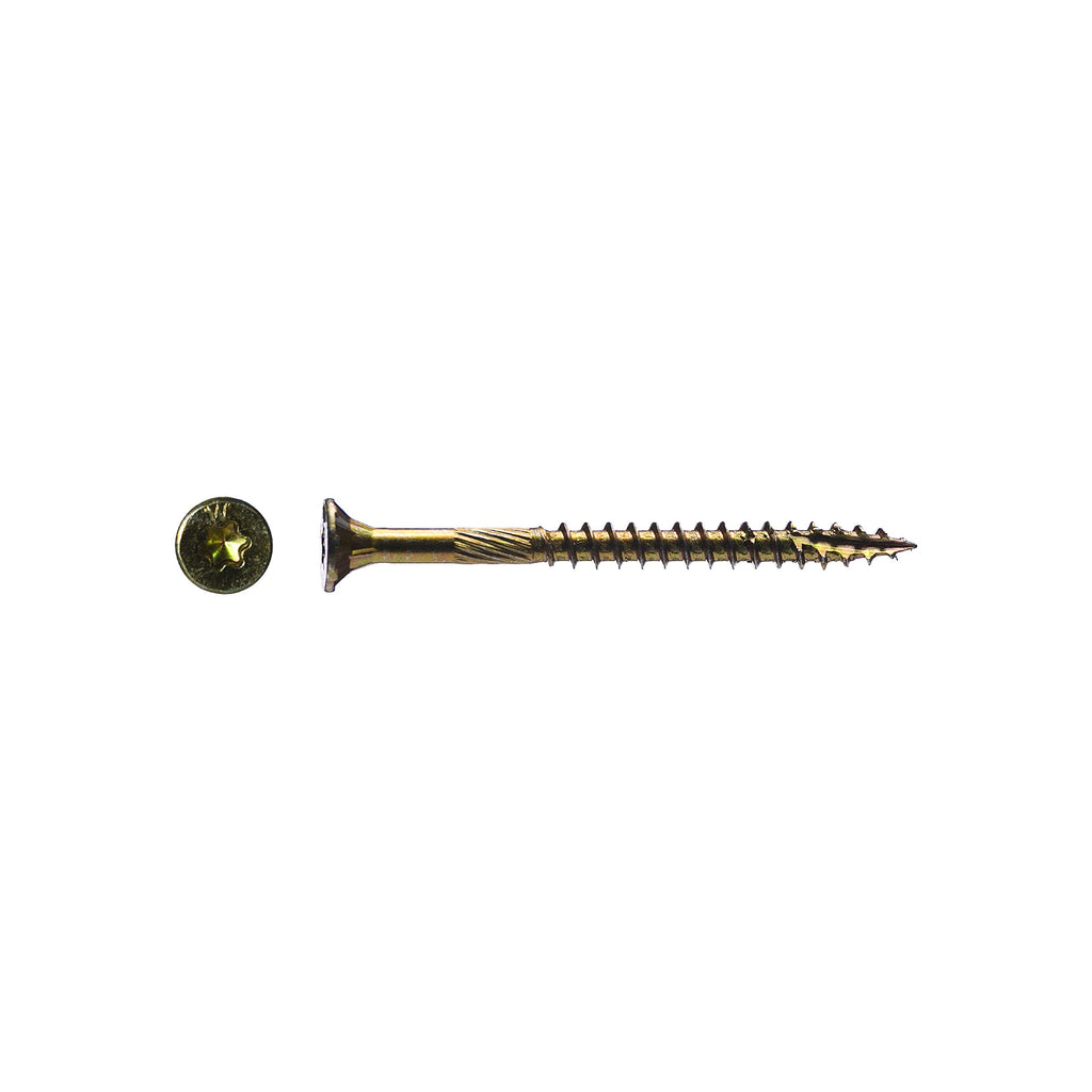 Big Timber 5YTX8212#8 by 2-1/2-inch T-20-drive bit Gold Star Flat Head Interior Screws,(600 per Box)