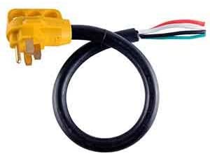 Superior Electric RVA1529 25 ft. 50 Amp 6/3 + 8/1 -Gauge NEMA 14-50P RV Cord W/6" Loose End Plug & Handle