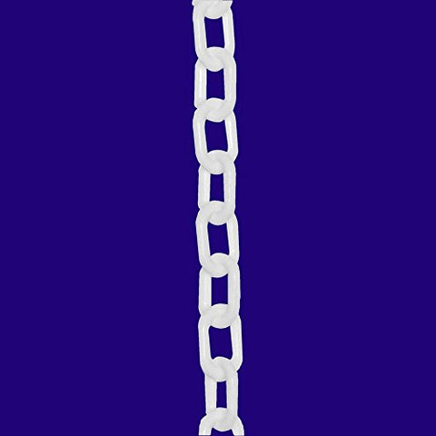 1" Plastic Chain, 250 feet-White - StaplermaniaStore
