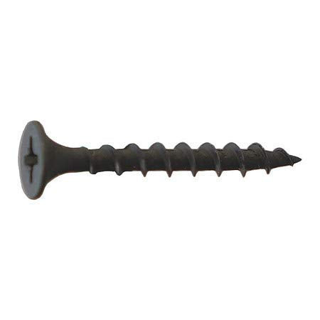 Drywall Screw #6 X 1-5/8" Phillips Head Bugle, Black Phosphate, 2lb -Approx 500 Pieces - StaplermaniaStore