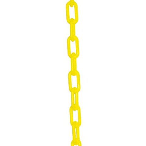 1 1/2" Plastic Chain, 200 feet-Yellow - StaplermaniaStore