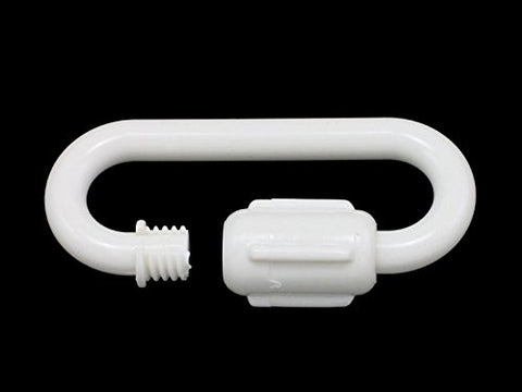 WHITE PLASTC CHAIN QUICK LINKS 10 PACK 8MM - StaplermaniaStore