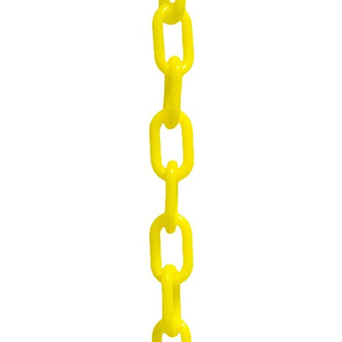 2" Plastic Chain, 125 feet-Yellow - StaplermaniaStore