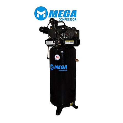 60 Gallon, Single Stage, 1 Phase, 18.2 CFM MegaPower Air Compressor MP-6560V - StaplermaniaStore