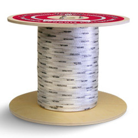 3/4" x 3000', 1800 lbs Polyester Mule Tape - White w/Black Markers - StaplermaniaStore