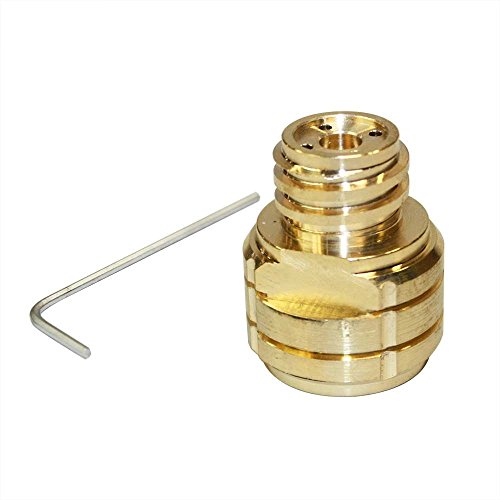 Interstate Pneumatics SS320 Adapter Converts CO2 Paintball Tank To Soda Machine Tank Canister, Soda Club CO2 cylinder tank - StaplermaniaStore