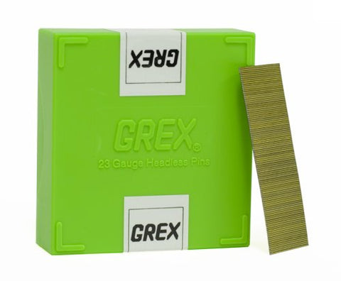 Grex P6/25L 23 Gauge 1-Inch Length Headless Pins (10,000 per box - StaplermaniaStore