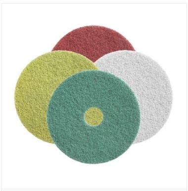 Americo Manufacturing 435917 1 Red, 1 White, 1 Yellow, 1 Green Twister Starter Pack Plus Floor Pads (4 Pack), 17"