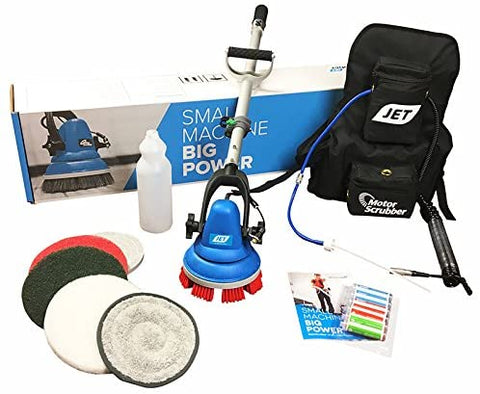 Motor Scrubber Jet | Hand Held Portable Scrubber MSJET-1 Kit - StaplermaniaStore