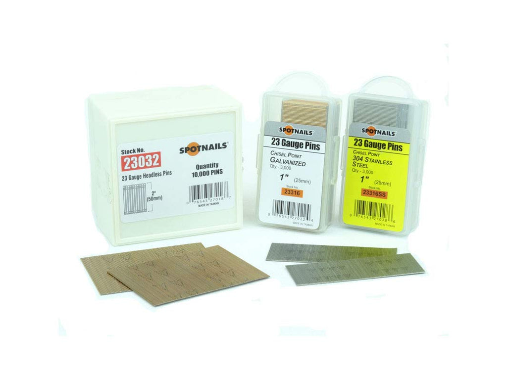 SpotNails 23016 1" 23 Ga Headless Pins 100M