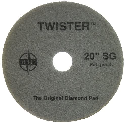 Americo Manufacturing 434921 Twister Diamond Coated SuperGloss Floor Pad (2 Pack), 21"