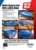 Grip-Rite Tarp, Blue - StaplermaniaStore