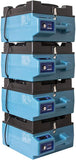 XPOWER X-4700A HEPA Air Scrubber Purification System with Built-In Power Outlets - Blue
