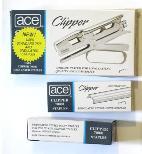 Ace 702 Clipper Plier Stapler - Value Pack by ACE