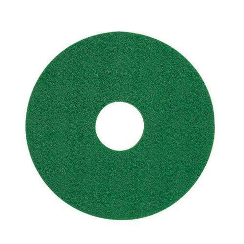 Floor Pad 17 Inch Diameter Green Stripping Americo Buffer Polish Scrubber (5 Pieces) - StaplermaniaStore