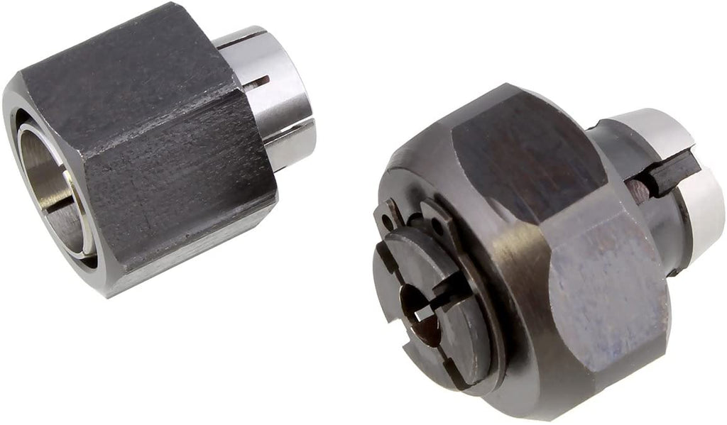 Superior Electric 2 piece Router Collet Kit 1/4" and 1/2" Replaces Dewalt 326286-04, 326286-03, Bosch 2610906283, 2610906284, Hitachi 323-293, 323-421