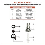 Superior Parts SP-P2 Trigger Valve Assembly for Hitachi NR83A / A2 / A2S - StaplermaniaStore