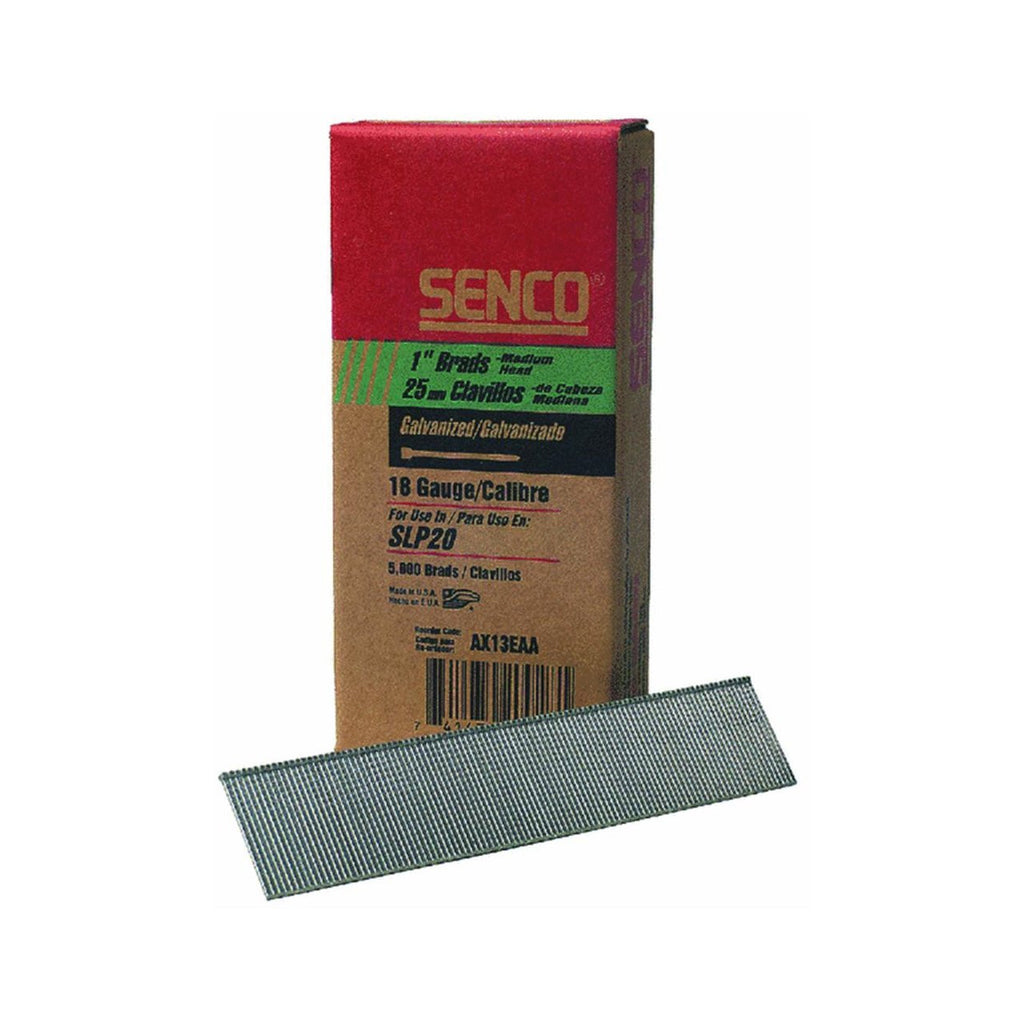 SENCO FASTENING SYSTEMS AX13EAA 5000CT 1-Inch 18GA Brad Nail - StaplermaniaStore