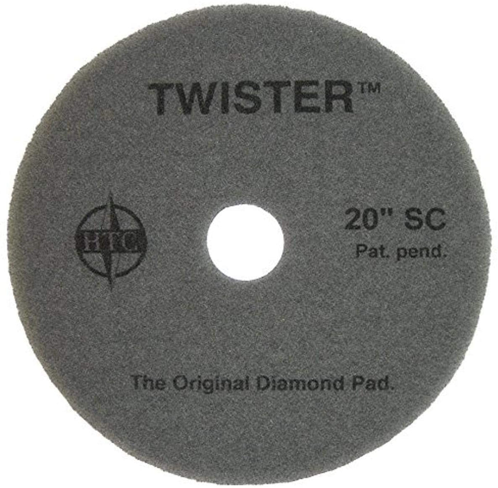 Americo Manufacturing 434817 Twister Diamond Coated SuperClean Floor Pad (2 Pack), 17" - StaplermaniaStore
