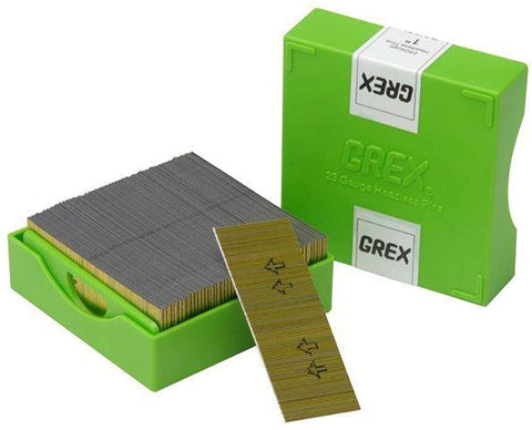 Grex 23 Gauge Pins 1" Headless - 10K Box - StaplermaniaStore