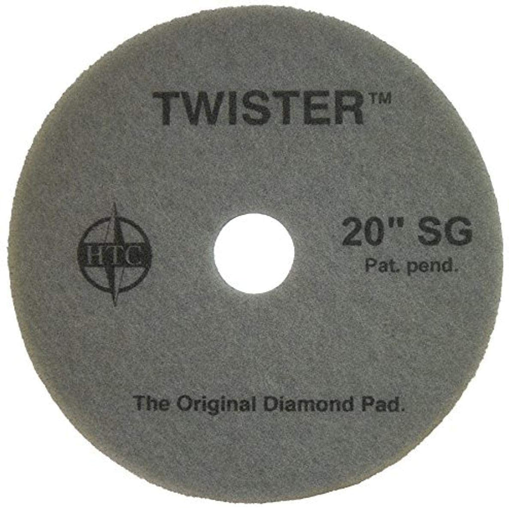 Americo Manufacturing 434920 Twister Diamond Coated SuperGloss Floor Pad (2 Pack), 20" - StaplermaniaStore