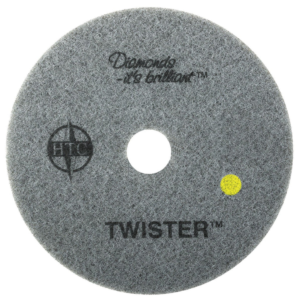 Americo Twister™ Diamond Cleaning System 14" Yellow Floor Pad - 1500 Grit - 2 per case - StaplermaniaStore