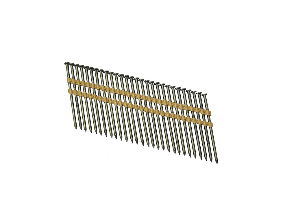 Grip Rite Prime Guard GR071M 21 Degree Plastic Strip Round Head Bright Coated Collated Framing Nails, 2-3/8" x 0.113" - StaplermaniaStore