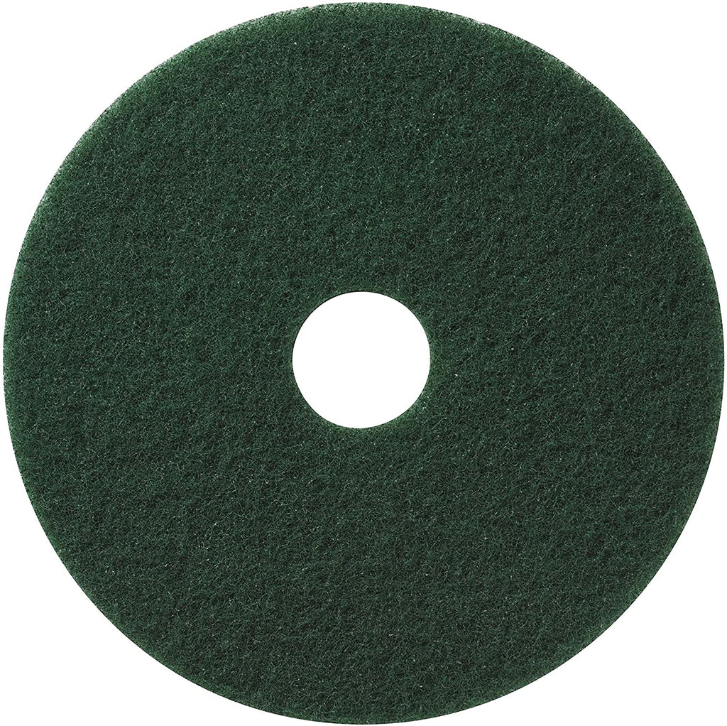Americo Manufacturing 400318 Green Scrub Floor Scrubbing Pad (5 Pack), 18" - StaplermaniaStore