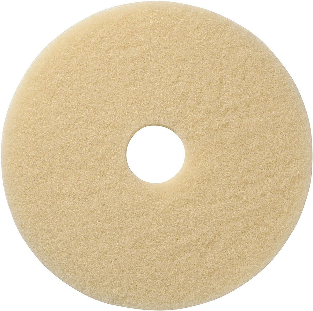 Americo Manufacturing 401520 Image-Beige Ultra High Speed Synthetic Fiber Burnishing Floor Pad (5 Pack), 20" - StaplermaniaStore