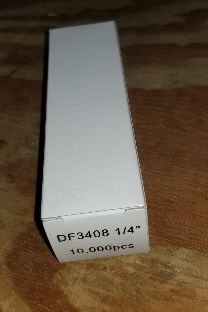 Staple 3408 3/16" Crown X 1/4" Staples, Fits Duo Fast Fine Wire Upholstery Staple 10,000 per box
