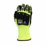 Cordova 7735 Impact Gloves, Padded Nitrile Coating for Extra Grip, Reinforced Thumb, High-Visibility Work Gloves with Impact Protection, Flexible and Comfy, Heavy-Duty, X-Large, 10-Pack Bulk Gloves