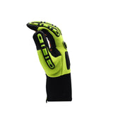 Cordova OGRE Gloves, Lime Green Spandex Back, Orange Synthetic Leather Palm, TPR Protectors, Silicone Grip, Neoprene Cuff