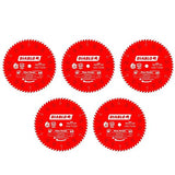 5 PCK Freud D1060X Diablo 10-In 60 Tooth ATB Fine Finish Saw Blade with 5/8-In Arbor and PermaShield Coating