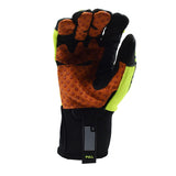 Cordova OGRE Gloves, Lime Green Spandex Back, Orange Synthetic Leather Palm, TPR Protectors, Silicone Grip, Neoprene Cuff