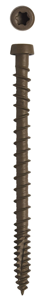 Big Timber CD10234WAL #10 x 2-3/4 in. Walnut Star Drive Trim Head Composite Deck Screw 1750 Pack