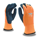 Cordova Cold Snap Thermo Gloves, Two-Ply, Polyester Shell, Brushed Acrylic Terry Lining, Full Gray Sandy Palm 12-Pack