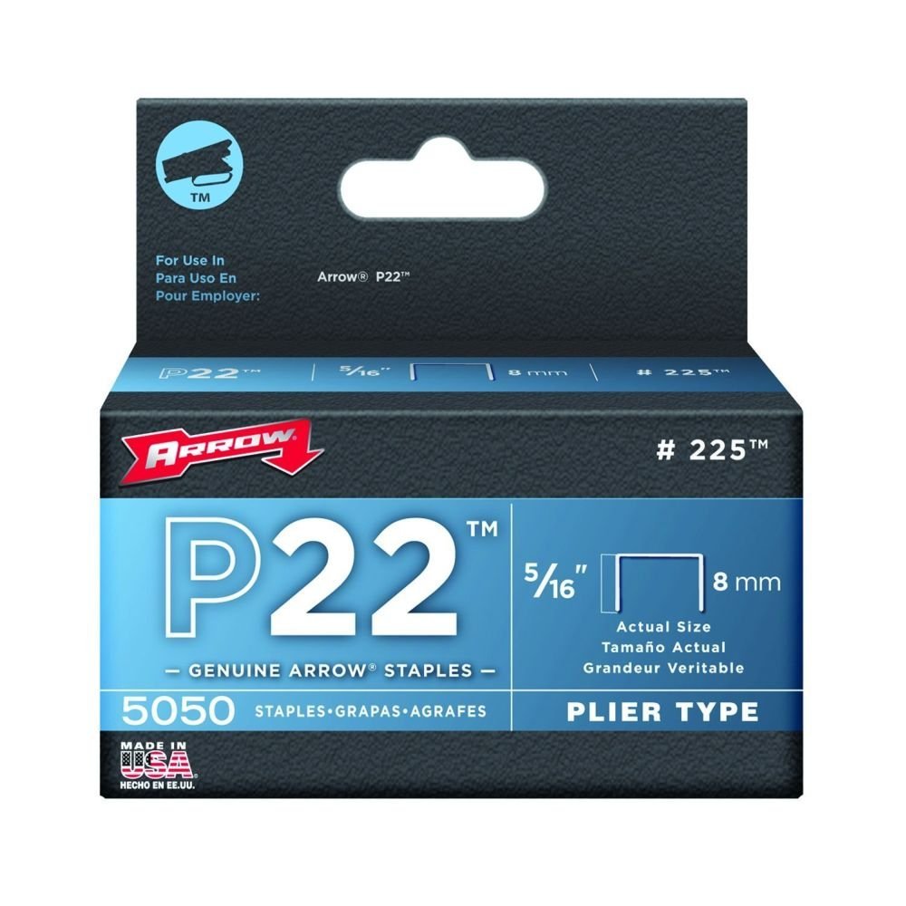 Arrow Fastener 225 5/16" P22 Staples