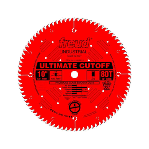 Freud LU85R008 8-Inch 64 Tooth ATB Ultimate Cut-Off Saw Blade with 5/8-Inch Arbor and PermaShield Coating