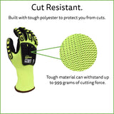Cordova 7735 Impact Gloves, Padded Nitrile Coating for Extra Grip, Reinforced Thumb, High-Visibility Work Gloves with Impact Protection, Flexible and Comfy, Heavy-Duty, X-Large, 10-Pack Bulk Gloves