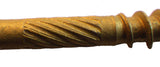 (1,000 Count) Big Timber BTX10312 10 x 3-1/2" Bronze Star Flat Head Screws