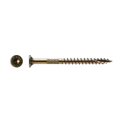 Big Timber 5YTX102#10 by 2-inch T-25-drive bit Gold Star Flat Head Interior Screws,(490 per Box)