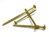 Big Timber CTX154 T-30#15 x 4" Construction Lag Screw Knurled Shank Type-17, Bronze, (400per Pack)