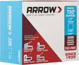 Arrow 508IP Heavy Duty T50 1/2-Inch Staples for Upholstery, Construction, Furniture, Crafts, 5000-Pack