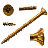 (2,000 Count) Big Timber YTX9234 9 x 2-3/4-Inch Gold Star Flat Head Screws