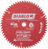 Freud D0760A 7-1/4-Inch 60T Diablo Ultra Finish Work Table Saw Blade
