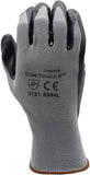 Cordova Cor-Touch II 13-Gauge Gloves, Gray Polyester Shell, Black Flat Nitrile Palm Coating, 12-Pack