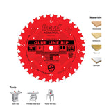 Freud LM74M010 10-Inch 30 Tooth TCG Glue Line Ripping Saw Blade with 5/8-Inch Arbor and Silver ICE Coating